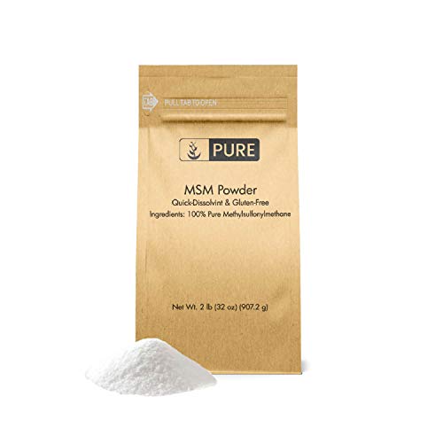 Book Cover Pure Organic Ingredients Methylsulfonylmethane MSM Powder (2 lbs, ½ TSP per Serving), 100% Pure, May Support Joint & Connective Tissue Health, Respiratory & Digestive System Support
