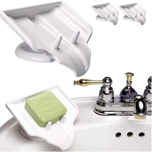 Book Cover Evelots 4 Pack Soap Dish/Holder-Waterfall-Soap Saver/Dryer-Drain-No Mushy Soap