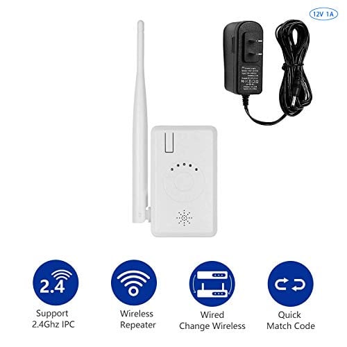 Book Cover WiFi Repeater, Hiseeu WiFi Range Extender for Hiseeu Security Camera System Wireless