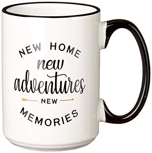Book Cover Housewarming Gifts For New Home – Unique First Time House Owner Gift Ideas for Men and Women – House Warming Decoration Gifts for Him, Her, Couple – 15 oz Coffee Mug Tea Cup White