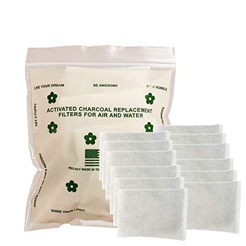 Book Cover Green Piece - Pack of All Natural Baby Diaper Pail Deodorizer - Overstuffed - Activated Charcoal Air Purifier (Pack of 12)