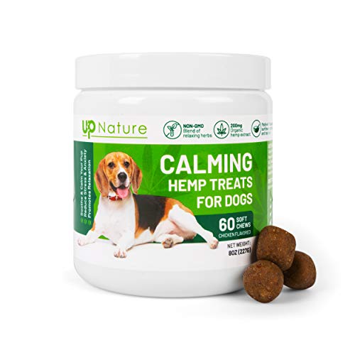 Book Cover UpNature Hemp Dog Treats, Hemp Chews for Dogs, Calming Treats for Dogs, Anxiety & Stress Relief for Dogs, Dog Calming Aid, Composure Chews for Dogs, Made in The USA