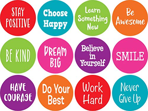 Book Cover Spot On Positive Sayings Carpet Markers 4-inch (TCR77006)
