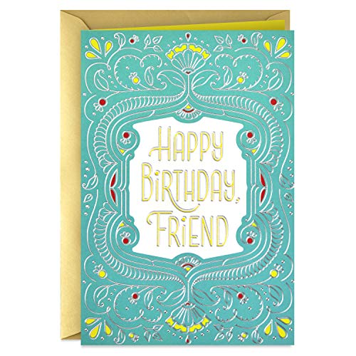 Book Cover Hallmark Golden Thread Birthday Card for Friend (Celebrating You)