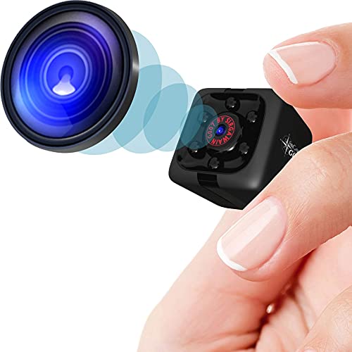 Book Cover Mini Spy Camera 1080P Hidden Camera - Portable Small HD Nanny Cam with Night Vision and Motion Detection - Indoor Covert Security Camera for Home and Office - Hidden Spy Cam - Built-in Battery