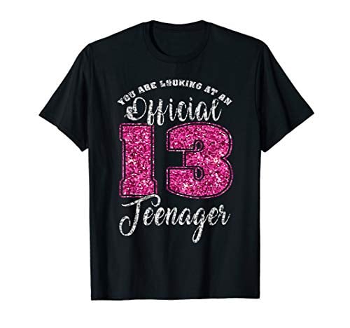 Book Cover Official Teenager 13 Years Old 13th birthday Boys Girl Shirt
