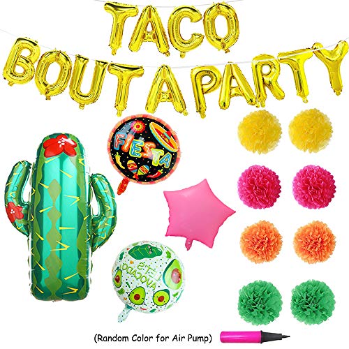 Book Cover Taco Bout A Party Foil Ballons - 24