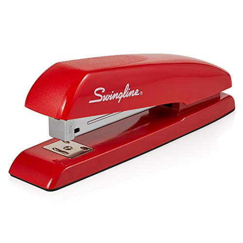 Book Cover Swingline Stapler, Milton's Red Stapler from Office Space Movie, 646 Desktop Stapler Heavy Duty, 20 Sheet Capacity, For Office Decor, Desk Accessories & Home Office Supplies (64698)