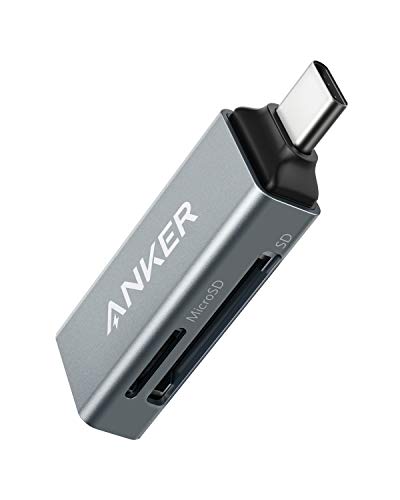 Book Cover Anker SD Card Reader, 2-in-1 USB C Memory Card Reader for SDXC, SDHC, SD, MMC, RS-MMC, Micro SDXC, Micro SD, Micro SDHC Card, and UHS-I Cards