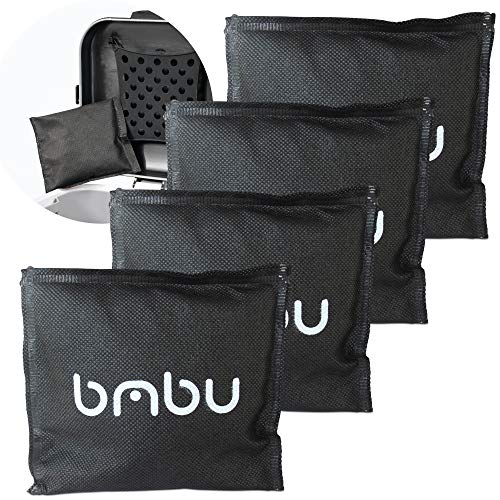 Book Cover Bamboo Charcoal Deodorizer Bag for Litter Disposal Box/Diaper Pails (4 Pack) - Replacement Inserts for PetFushion Portable Cat Litter Disposal - Absorb and Eliminate Odors/Smells