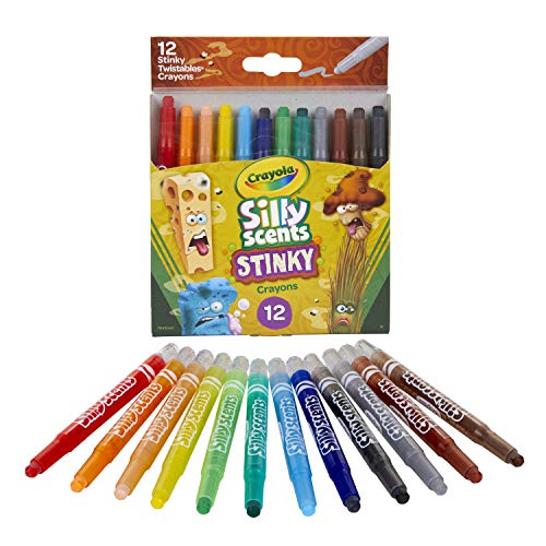Book Cover Crayola Silly Scents Mini Twistables, Stinky Scented Crayons, 12 Count