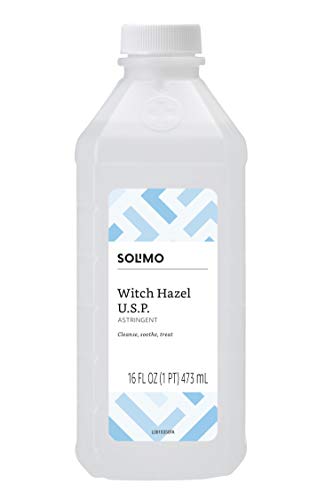 Book Cover Amazon Brand - Solimo Witch Hazel USP Astringent, 16 Ounce
