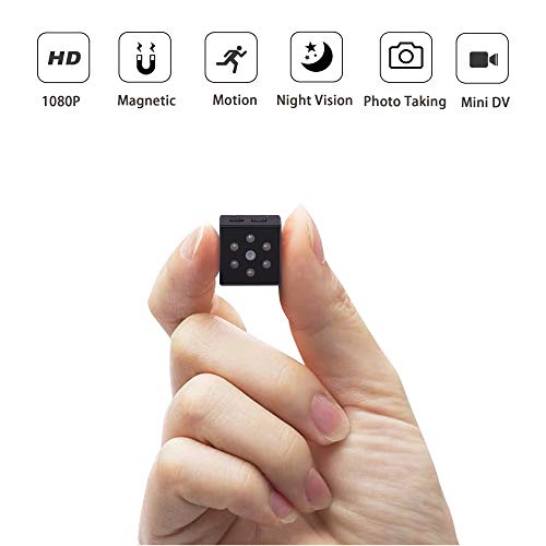 Book Cover Hidden Camera,PELDA Mini Camera Home Secruity Spy Cam HD 1080P Portable Body Cam with Night Vision and Motion Detection for Baby/Elder/Pet Monitor Fit Indoor Outdoor Using
