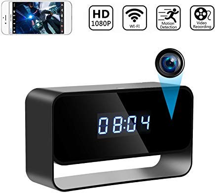 Book Cover Spy Camera Wireless Hidden Cameras Clock True 1080P Covert WiFi Nanny Cam Secret Home Security Cams Strong Night Vision Video Recorder Remote View via iPhone Android APP