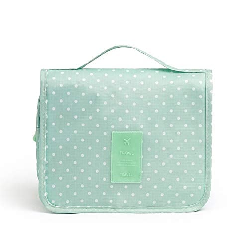 Book Cover Sechunk Waterproof Travel Toiletry Bags Hanging Multi-function Cosmetic Bag Makeup Bag for Women (green)