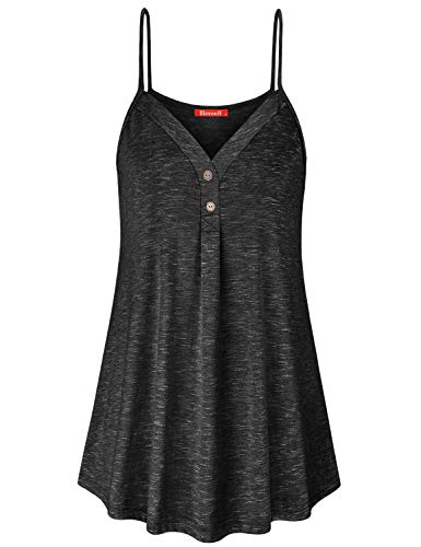 Book Cover BLEVONH Womens Sleeveless Basic Loose Tank Top Summer Spaghetti Strap Camisole