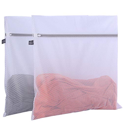 Book Cover Kimmama 2 Pack Mesh Laundry Bag-2 XXL Oversize Delicates-Extra Large Laundry Wash Bag with New Honeycomb Mesh-Big Clothes,Bed Sheet,Bedcover,Household,Stuffed Toys,Ligerie Net Bags for Washing