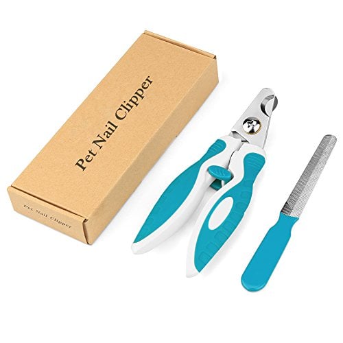 Book Cover Love pet Home Dog Nail Clippers and Trimmer - with Quick Safety Guard to Avoid Over-Cutting Toenail - Grooming Razor Sharp Blades for Small Medium Large Breeds - Free Nail File