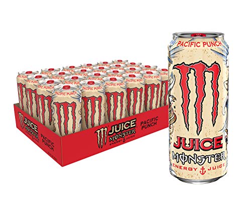 Book Cover Juice Monster Pacific Punch, Energy Drink, 16 oz (Pack of 24)