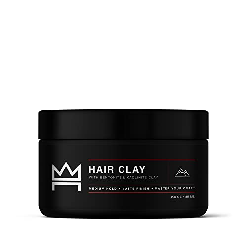 Book Cover Hair Craft Co. Clay Pomade 2.8oz - Shine-Free Matte Finish - Medium Hold/Natural Look â€“Clay Base [Super Dense], Stylist Approved â€“ Ideal for Textured, Thickened & Modern Styles â€“ Unscented