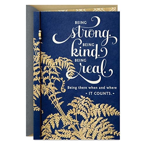 Book Cover Hallmark Fathers Day Card for Husband or Boyfriend (Strong, Kind, Real)