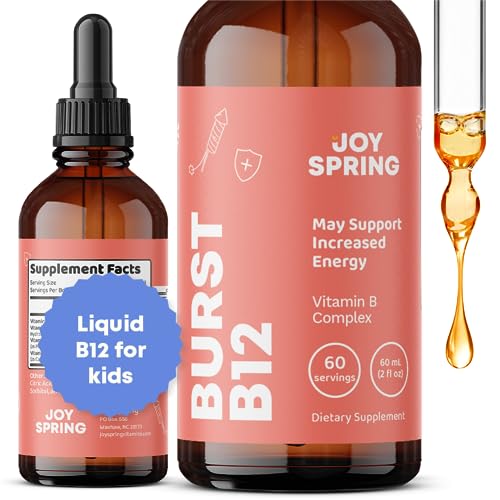Book Cover Liquid B Complex for Kids - Kids B Complex B2, B6, B12 & B5 - Vitamin B Complex Liquid May aid in Immunity & Mood - Sugar Free B Complex Vitamin Supplement for Kids & Adults - Vitamin B12 60 Servings