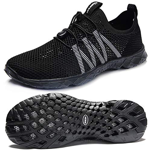 Book Cover SUOKENI Men's Quick Drying Slip On Water Shoes for Beach or Water Sports