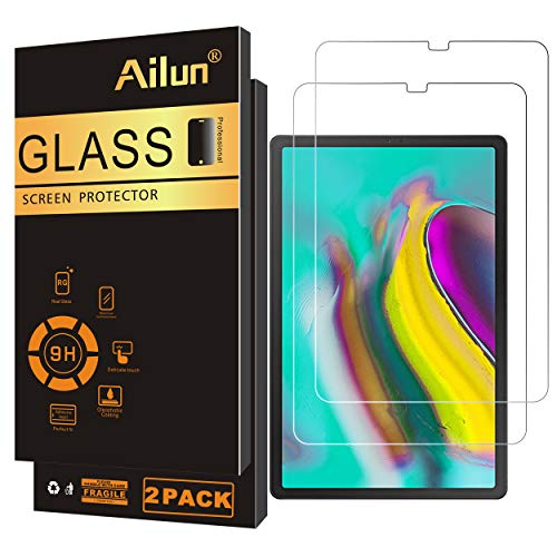 Book Cover Ailun Screen Protector Compatible with Galaxy Tab S5e 10.5 Inch 2 Pack 9H Hardness Tempered Glass for Galaxy Tab S5e SM T720 SM T725 Tab 2019 Ultra Clear Anti Scratch No Bubble
