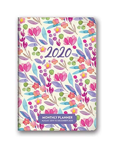 Book Cover Orange Circle Studio 2020 Monthly Pocket Planner, Bold Blossoms