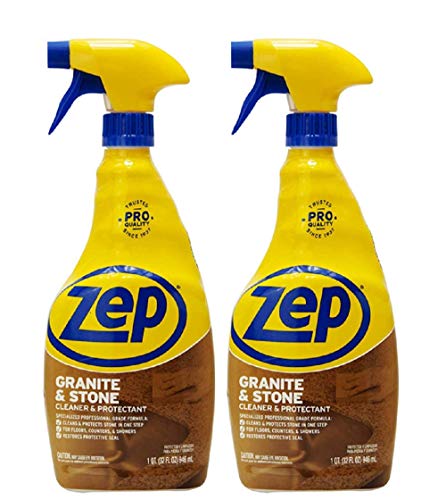 Book Cover Zep Granite and Stone Countertop Cleaner and Protectant 32 oz. ZUCSPP32 (Pack of 2) - Formulated for pros to clean AND protect countertops