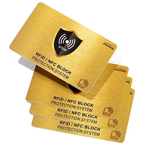 Book Cover RFID Blocking Card | NFC Contactless Cards Protection | 1 Card Protects Your Entire Wallet | No More Need for Single Sleeves | for Men or Women, Credit Card Holder, Wallets or Passport