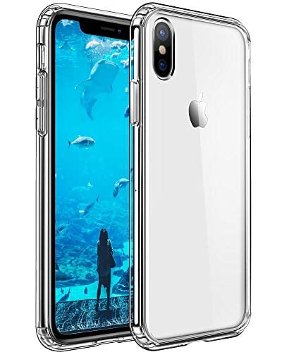 Book Cover Mkeke Compatible with iPhone Xs Max Case, Clear Anti-Scratch Shock Absorption Cover Case iPhone X Max Case