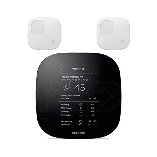 Book Cover ecobee 3 Lite Smart Thermostat 2nd Gen with 2 Room Sensors