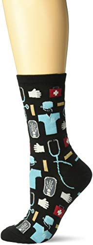Book Cover Hot Sox Women's Novelty Occupation Casual Crew Socks