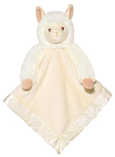 Book Cover Bearington Baby Lil' Alma Snuggler, Llama Plush Stuffed Animal Security Blanket, Lovey 15