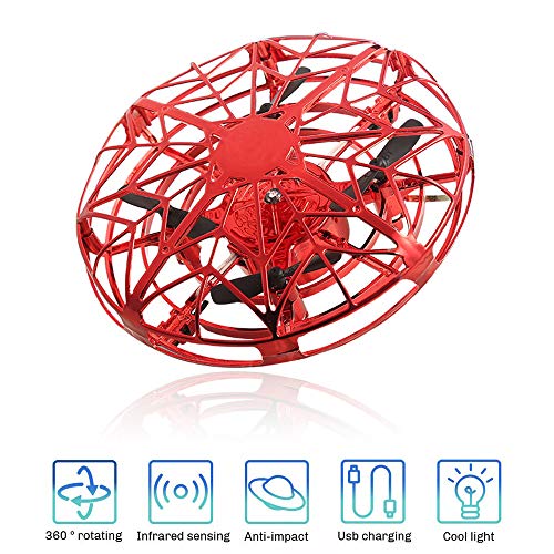 Book Cover Flying Ball for Boys, Remote Control Helicopter Toy for 4-13 Year Old Boy Kids UFO Flying Toy Gift for 7-11 Year Old Boys Girls Birthday Gift for Boys Age 5-10