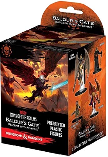 Book Cover WizKids Dungeons & Dragons: Icons of the Realms: Baldur's Gate - Descent into Avernus Booster Brick (8 Boosters)