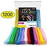 Book Cover Acerich 1200 pieces Craft Supplies Assortment Set, 100 X 12 pieces Multicolor Pipe Cleaners