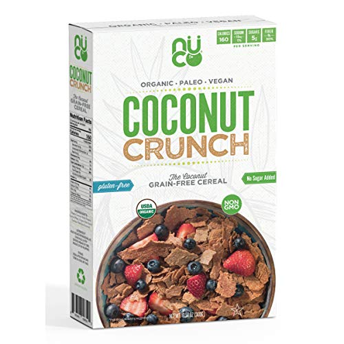 Book Cover Certified ORGANIC Grain and Gluten Free Coconut Crunch Cereal, 1 Box, 10.58 OZ