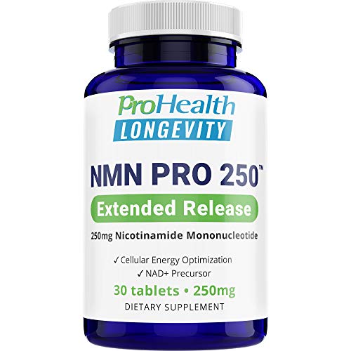 Book Cover ProHealth NMN Pro 250 Extended Release (250 mg nicotinamide mononucleotide, 30 Tablets) NAD+ Precursor | Supports Anti-Aging, Longevity and Energy | Non-GMO