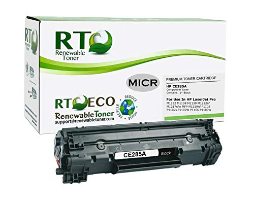 Book Cover Renewable Toner Compatible MICR Toner Cartridge Replacement for HP 85A CE285A Laserjet Pro M1212, M1217, P1102