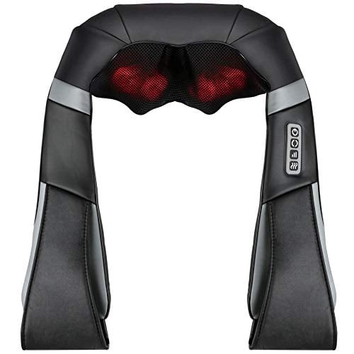 Book Cover Massagers for Neck and Back with Heat - Electric Shiatsu Massager, Deep Kneading Massage Pillow, Relieve Muscle Pain for Shoulders, Foot, Legs, Body - Office, Home & Car
