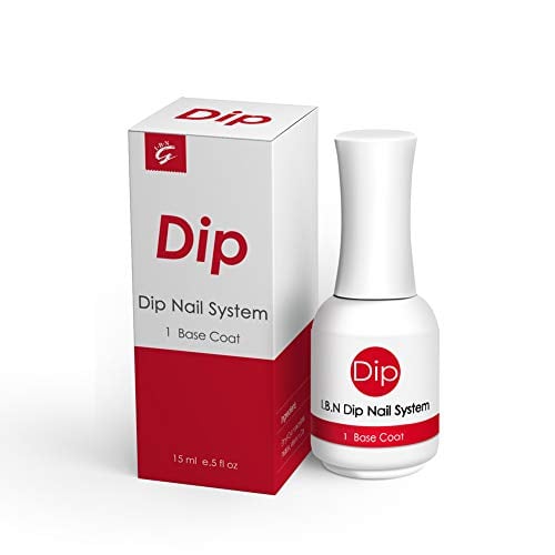 Book Cover Dip Powder Base Coat 15ml/Bottle (Added Calcium and Vitamin) for Dipping Powder Nail Salon At Home Use DIY Manicure (Base Coat)