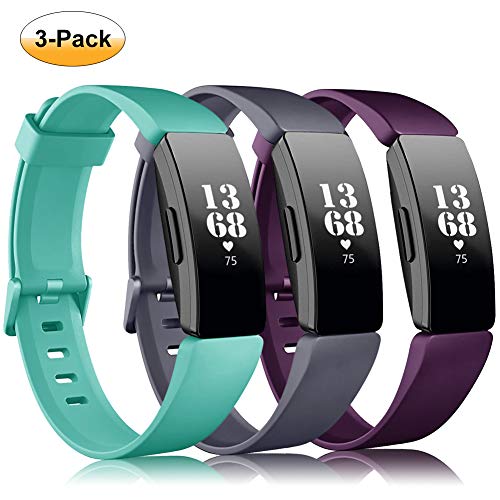 Book Cover findway Compatible with Fitbit Inspire HR Bands/Inspire Band, Inspire Accessories Silicone Soft Bracelet Sport Strap Women Men Wristbands Compatible for Fitbit Inspire & Inspire HR Fitness Tracker.