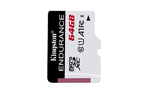 Book Cover Kingston SDCE/64 GB High Endurance microSD Card 64 GB, Black/ White