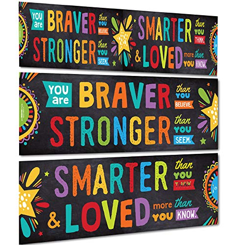Book Cover Sproutbrite Classroom Banner Decorations - Motivational & Inspirational Growth Mindset for Teachers and Students