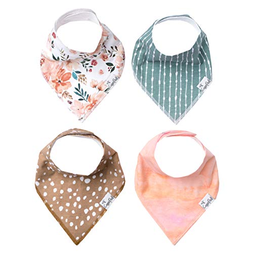 Book Cover Copper Pearl Baby Bandana Drool Bibs for Drooling and Teething 4 Pack Gift Set “Autumn, Soft Set of Cloth Bandana Bibs for Any Baby Girl or Boy, Cute Registry Ideas for Baby Shower Gifts