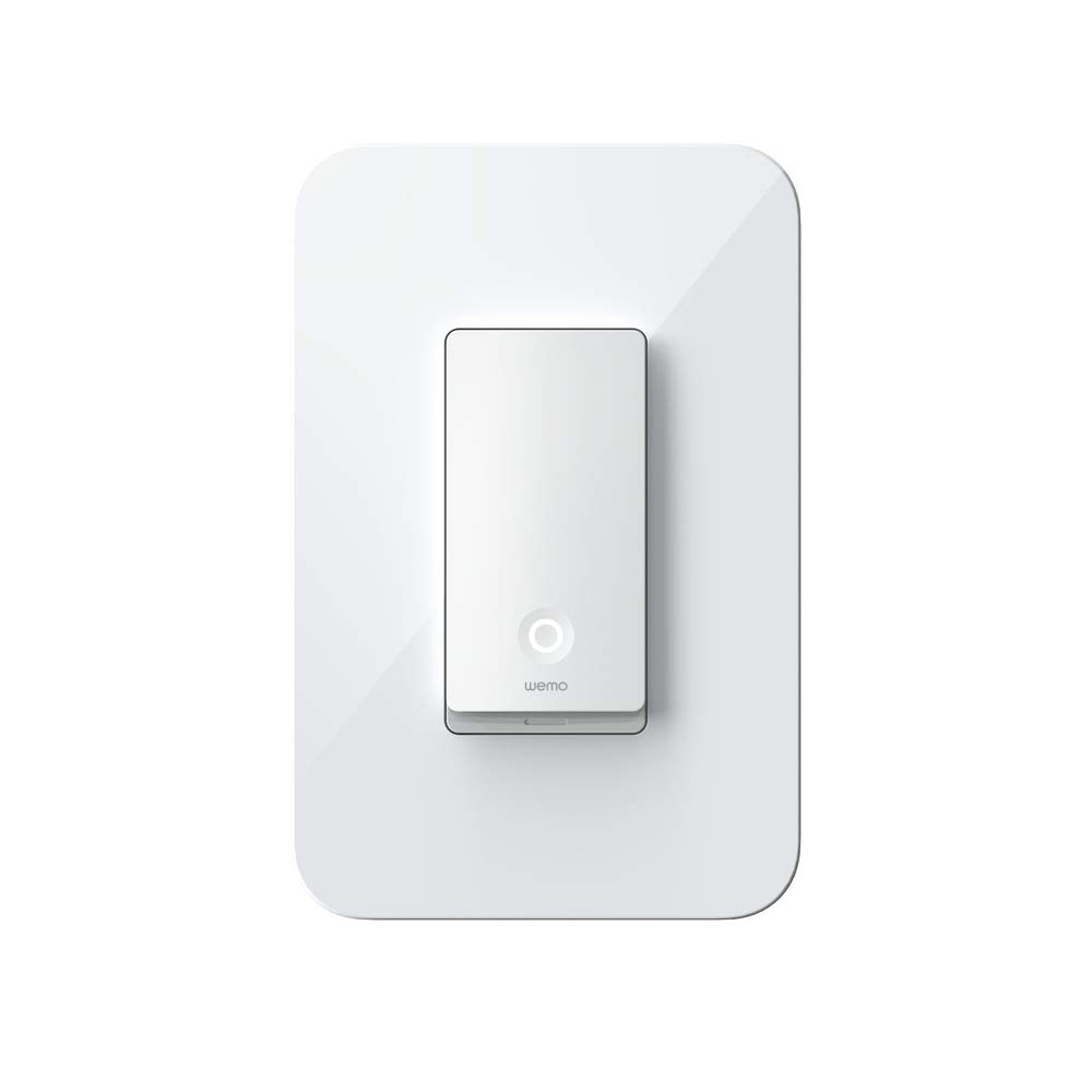 Book Cover Wemo WLS0403 Wi-Fi Light Switch, 3-Way - Control Lighting from Anywhere, Easy In-Wall Installation, Works with Alexa, Google Assistant and Apple HomeKit