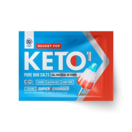 Book Cover Exogenous Ketones Supplement with Beta Hydroxybutyrate BHB Salts for Ketogenic Diet - Keto Powder Drink to Help Reach Ketosis, Weight Control, Reduce Stress, Boost Energy (Rocket Pop, 1 Serving)