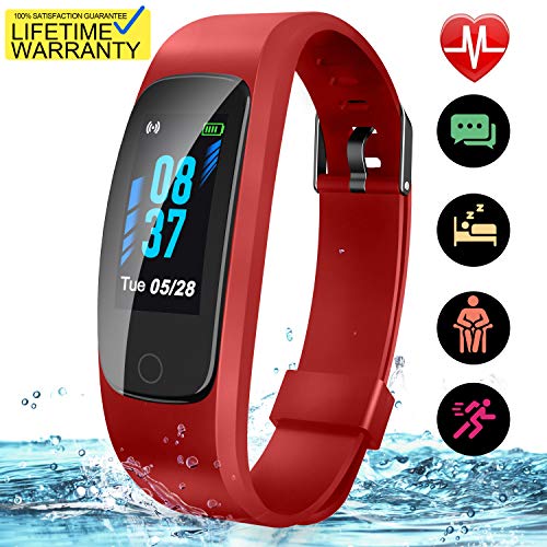 Book Cover Updated 2019 Version Fitness Tracker HR, Activity Trackers Health Exercise Watch with Heart Rate Blood Pressure Sleep Monitor, Smart Band Calorie Step Counter, Pedometer Walking for Women Men Kids